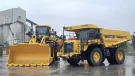 The Komatsu WA800 wheel loader and HD605 rigid dumptruck supplied to 