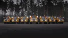 The seven new-generation Volvo articulated haulers