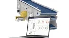 Condition-monitoring systems use modern algorithms and artificial intelligence to monitor the health of the vibrating screens on site by forecasting the equipment’s dynamic condition, predicting necessary maintenance and providing critical downtime alerts