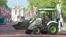 JCB hydrogen digger on The Mall in London