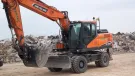 Develon DX190W-7 wheeled excavator 