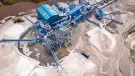 Aerial view of Fife Silica Sands’ new CDE silica sand washing plant
