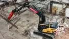 Hawkes Demolition’s new Hyundai HX220AL excavator in operation