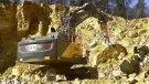 Sebald Zement’s new Volvo EC530E excavator and HB48 hydraulic hammer in action