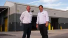 L-R: Jeremy Cross, business development manager at Smiley Monroe, with chief executive officer Chris Monroe at the opening of the new GB hub in Ilkeston