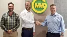 L-R: Janis Lombard and Willem Pieterse from MMD with Neil McIlwaine from MAGNA