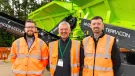L-R: Declan O’Brien, global business development manager, Terracon; Steve Peterson, managing director, AGGPRO; and Seamus Curran, director, Terracon