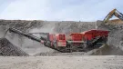 Breedon’s new Finlay J-1480 jaw crusher, supplied by Molson Finlay, in action at Daviot Quarry